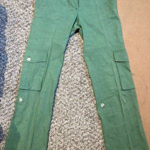 Theory Linen Cargo Pants